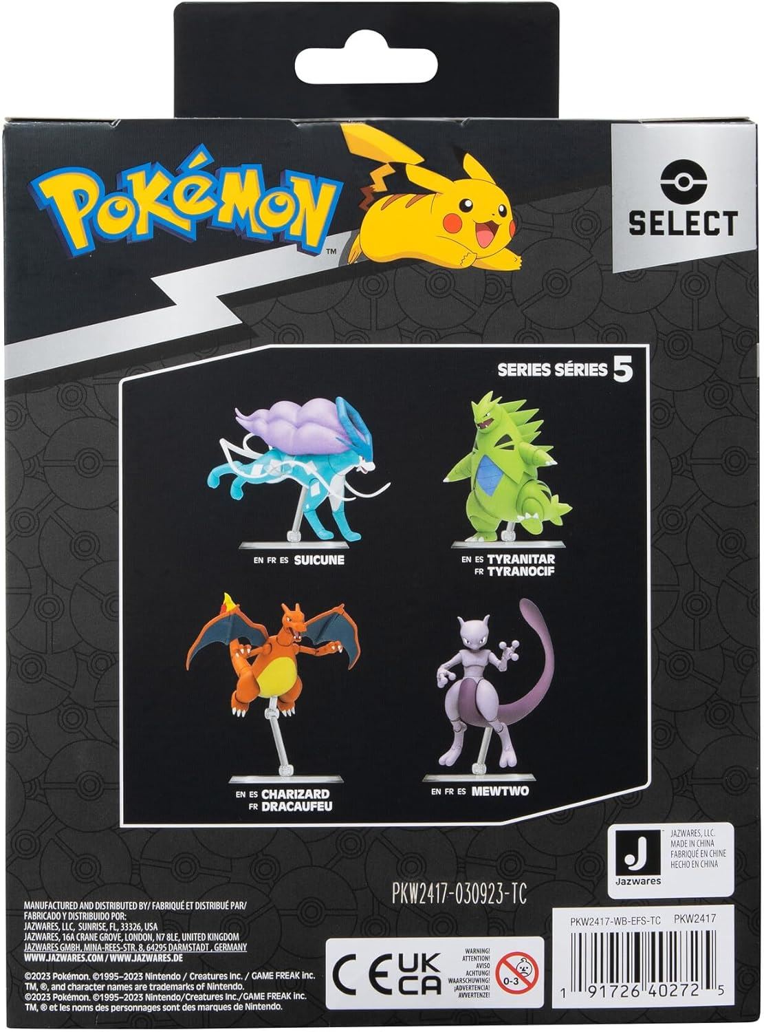 Mewtwo 6″ Super-Articulated Action Figure – Pokémon Select Series PKW2417 by Jazwares – Over 15 Points of Articulation