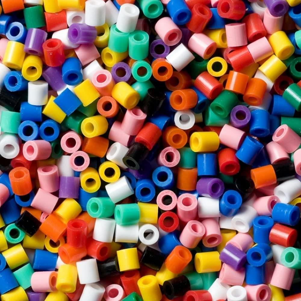 Hama Beads 10,000 Beads and 5 Pegboards Case Tub Refill Ironing Multicolour