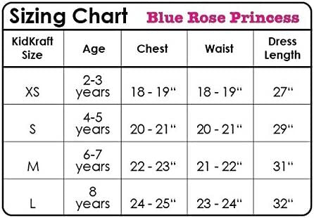 KidKraft Blue Rose Princess Dress 63395 Size L