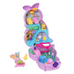 Polly Pocket Mama & Joey Kangaroo Purse Playset HKV50 – Mattel 2-in-1 Compact Travel Bag with 2 Micro Dolls, 7 Animals & Accessories