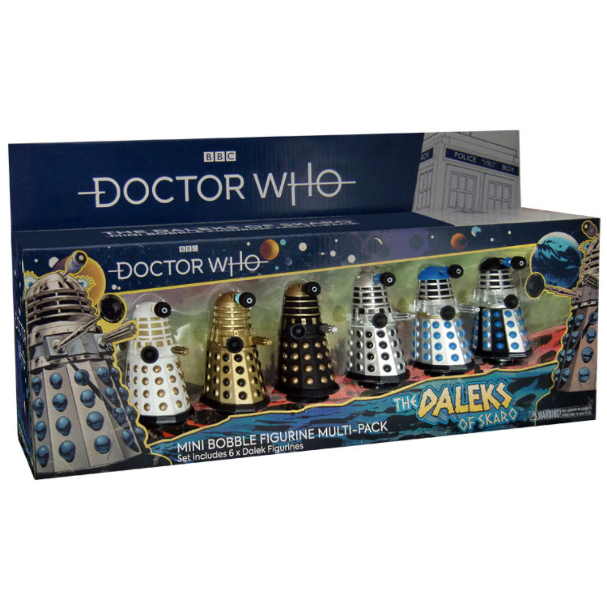 The Daleks of Skaro Mini Bobble Figurine Multi-Pack 6 Dalek Figures (BBC Doctor Who)