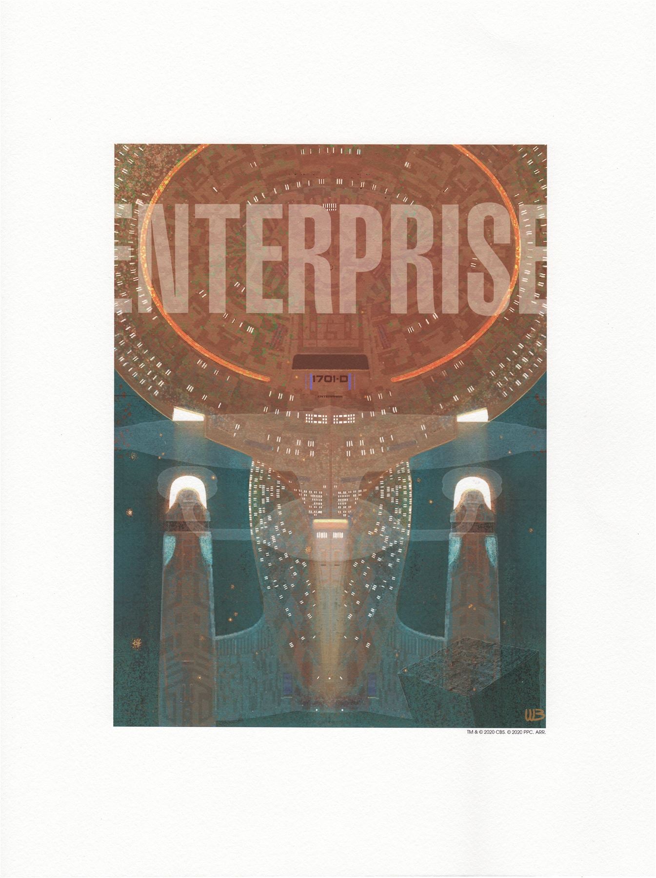 SPECIAL ISSUE #1: Enterprise-D Print by William Budge (Eaglemoss/Hero Collector Build the U.S.S. Enterprise NCC-1701-D)