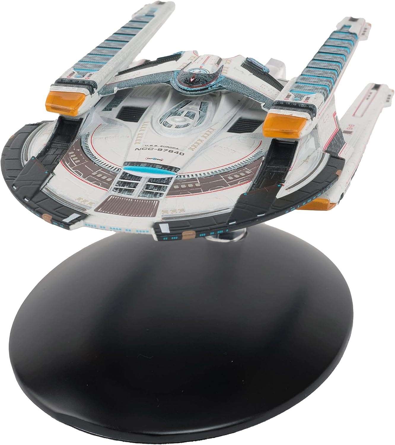 #09 U.S.S. Europa NCC-97640 Europa-Class Battle Cruiser Diecast Model Ship (Star Trek / Eaglemoss)