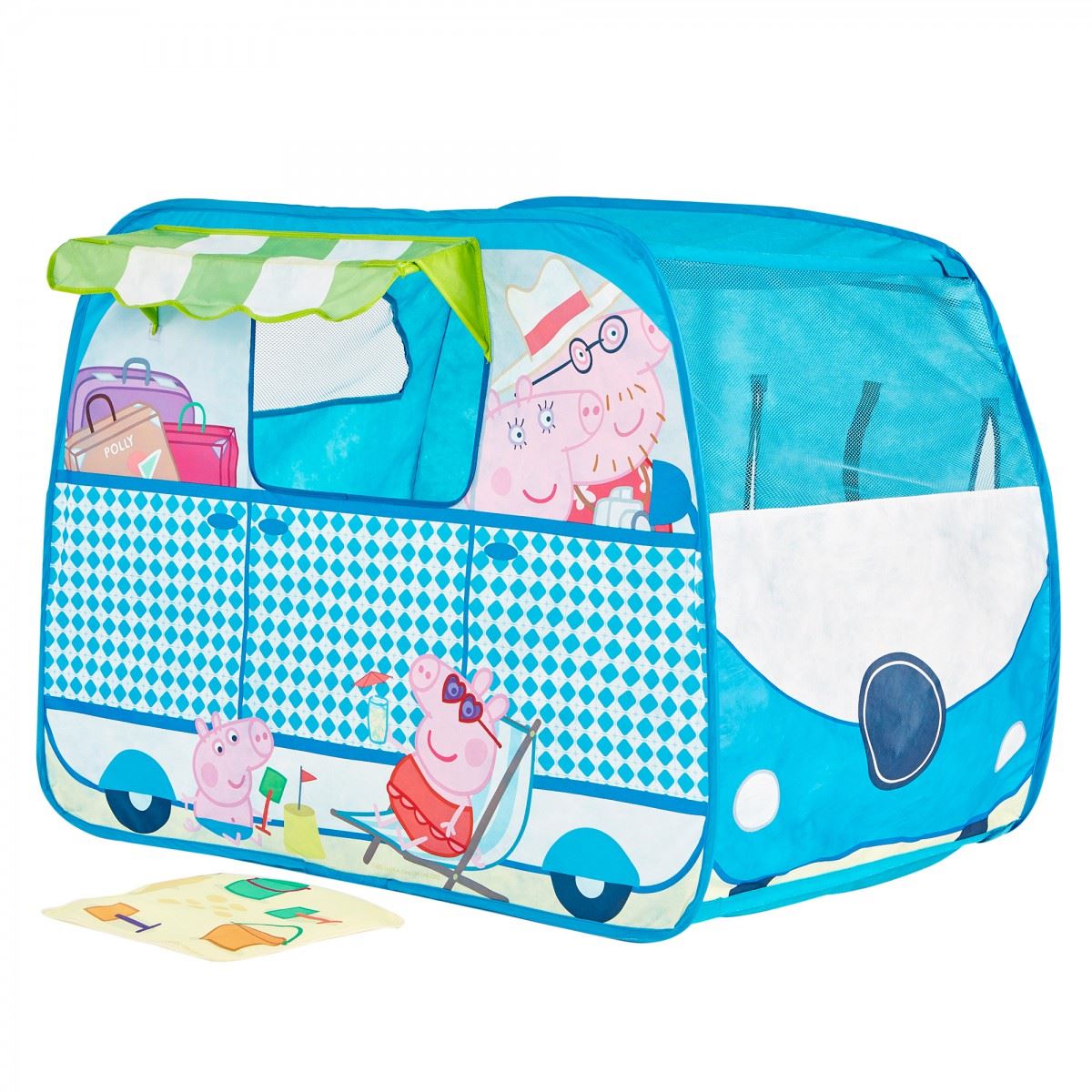 Peppa Pig Campervan Pop-Up Play Tent  Playhouse Indoor & Outdoor Fun Large Blue