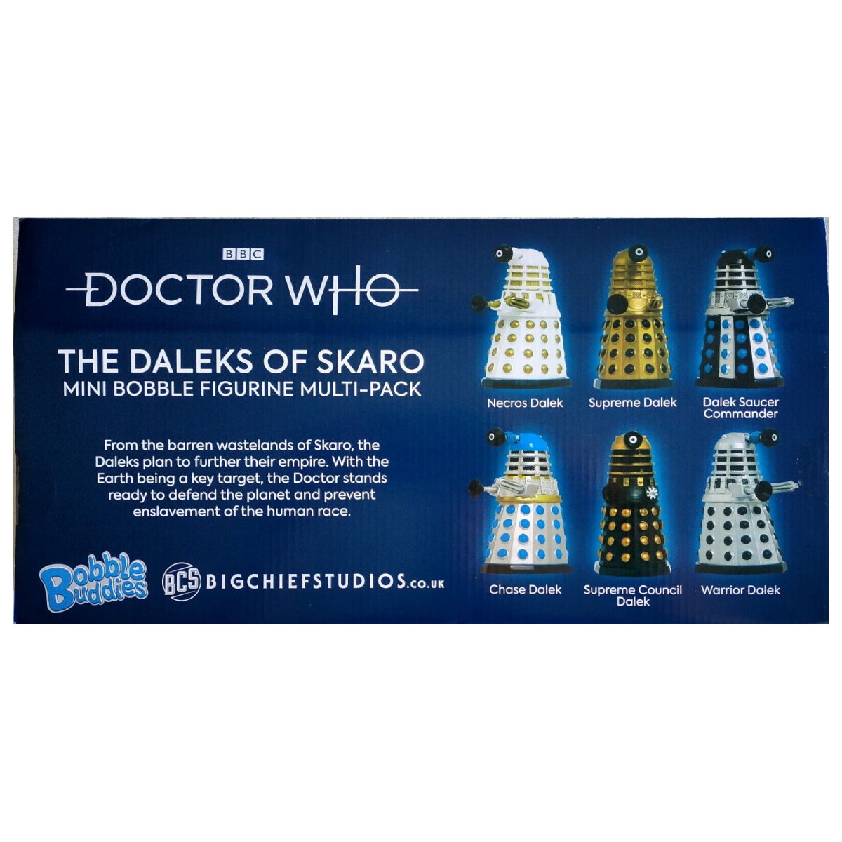 The Daleks of Skaro Mini Bobble Figurine Multi-Pack 6 Dalek Figures (BBC Doctor Who)