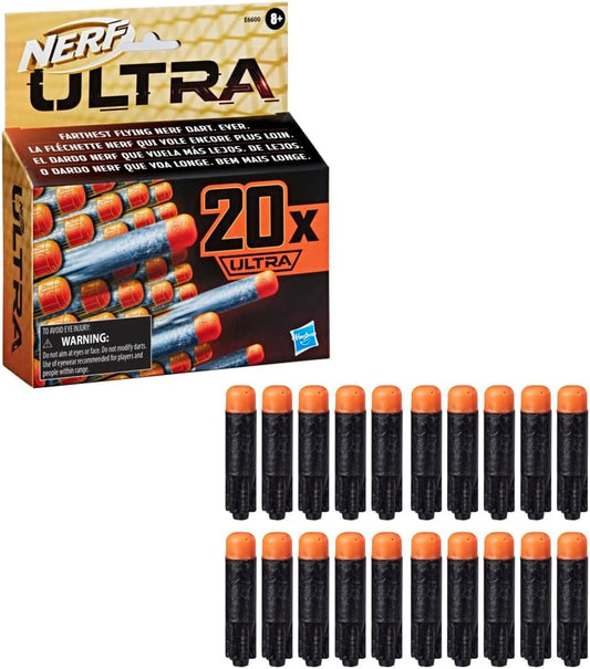 20 x NERF Ultra 20 Dart Refill Pack Hasbro E6600 Farthest Flying Ever!