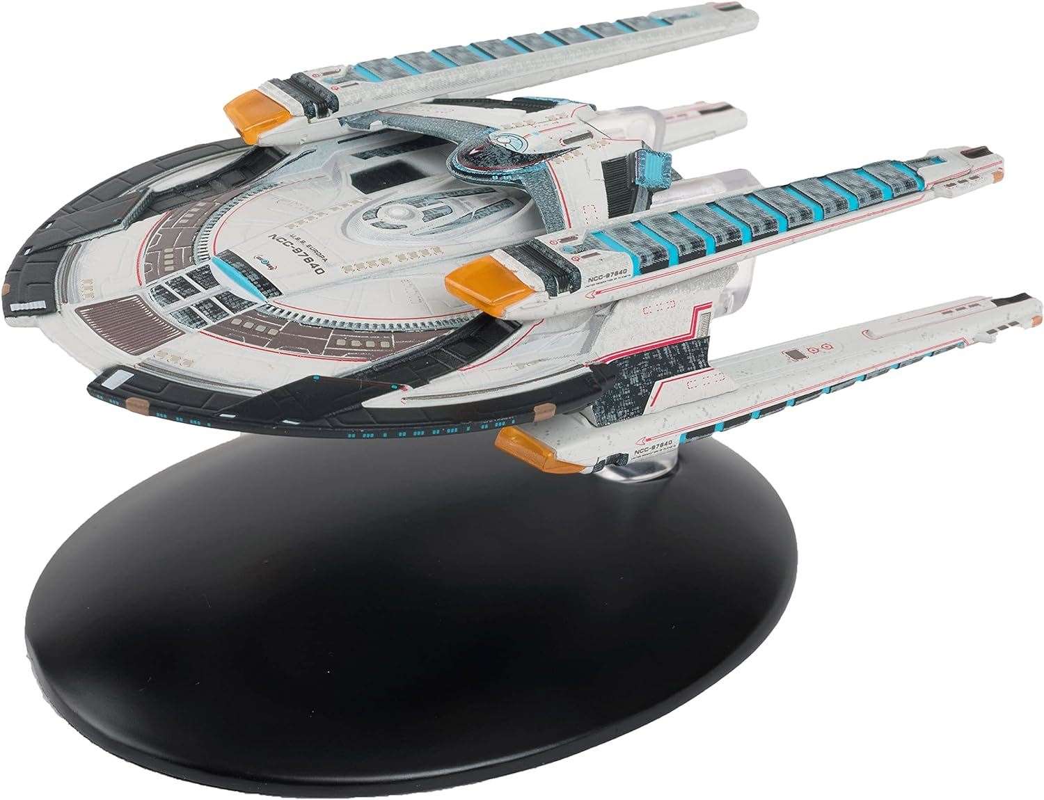 #09 U.S.S. Europa NCC-97640 Europa-Class Battle Cruiser Diecast Model Ship (Star Trek / Eaglemoss)