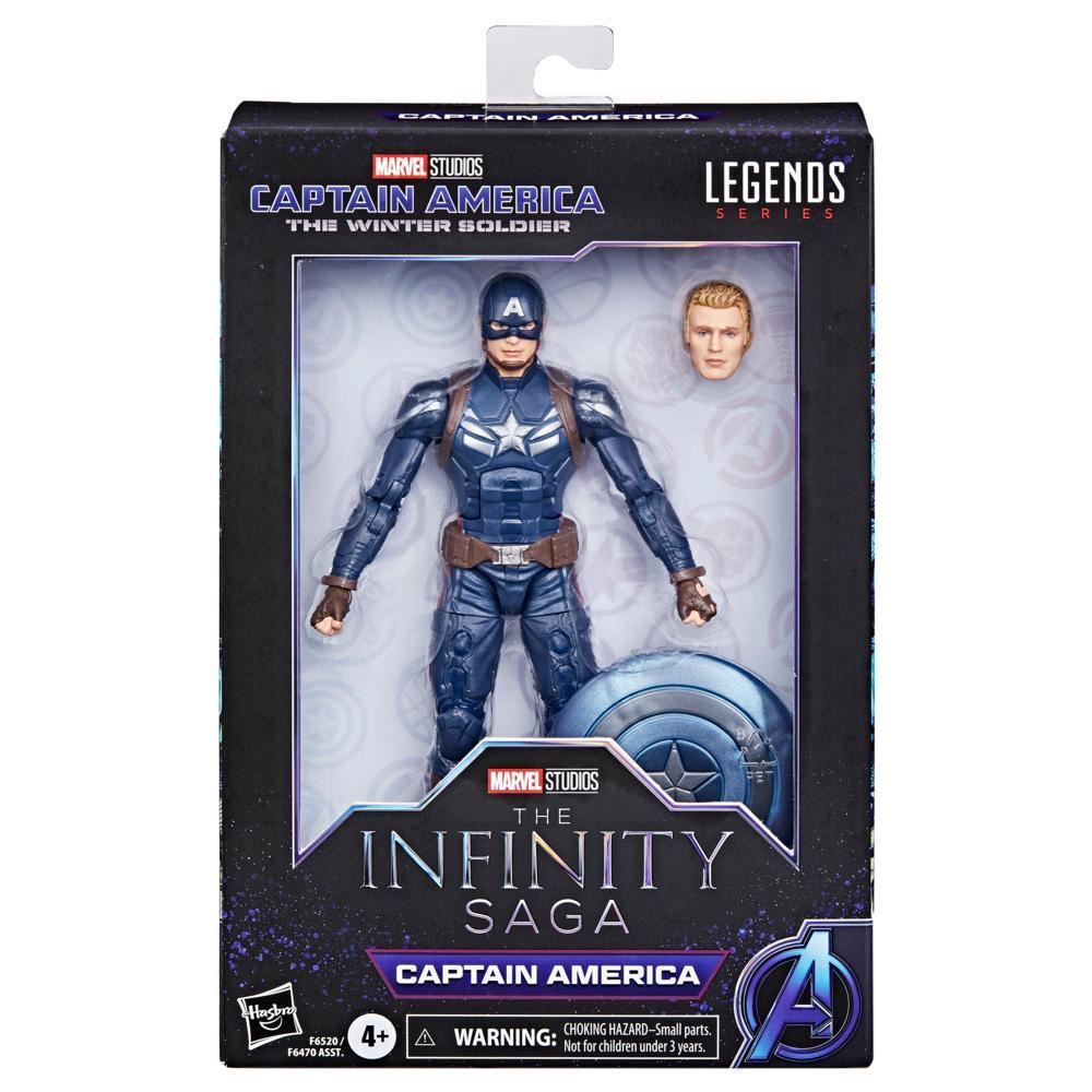 Captain America 6″ Action Figure – Marvel Legends Series F6520 by Hasbro – Fully Articulated Hero Shield Accessory