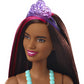 BARBIE Dreamtopia Princess 12" Doll Brunette with Pink Hairstreak Wearing Blue Skirt and Tiara (GJK15)