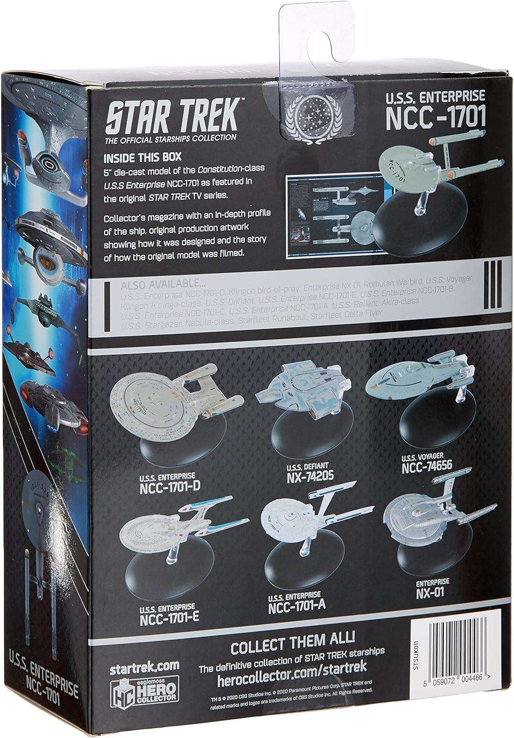 #11 U.S.S. Enterprise NCC-1701 (Constitution-class) TOS Diecast Model Ship Window Boxed (Star Trek / Eaglemoss)