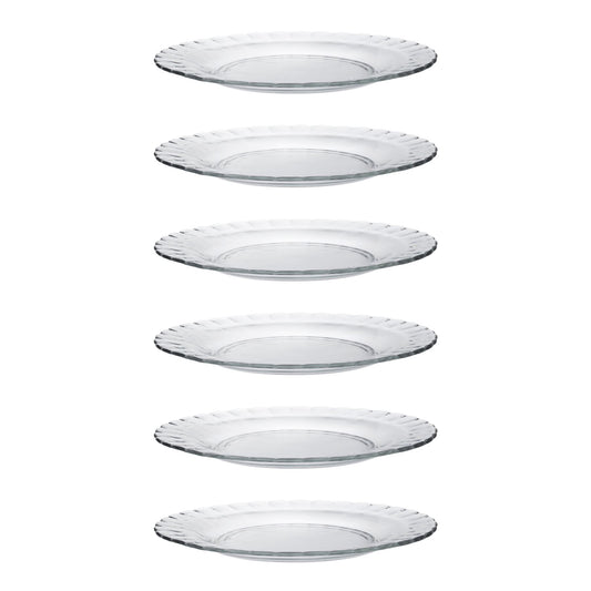 [PACK OF 6] Picardie Plate Clear 26cm (Duralex)