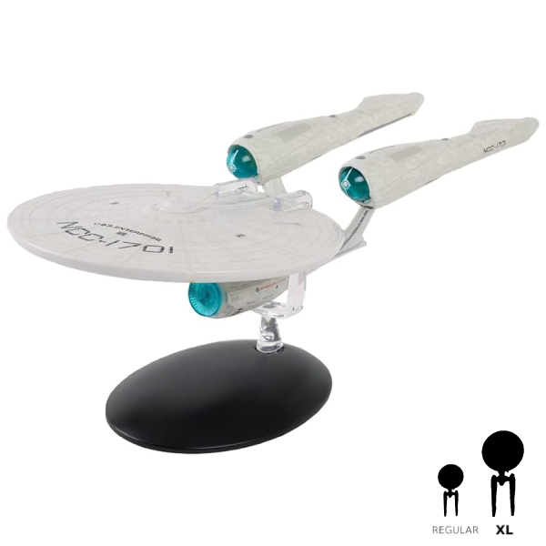 #23 U.S.S. Enterprise NCC-1701 (2009) Kelvin Timeline XL EDITION Diecast Model Ship (Eaglemoss / Star Trek)