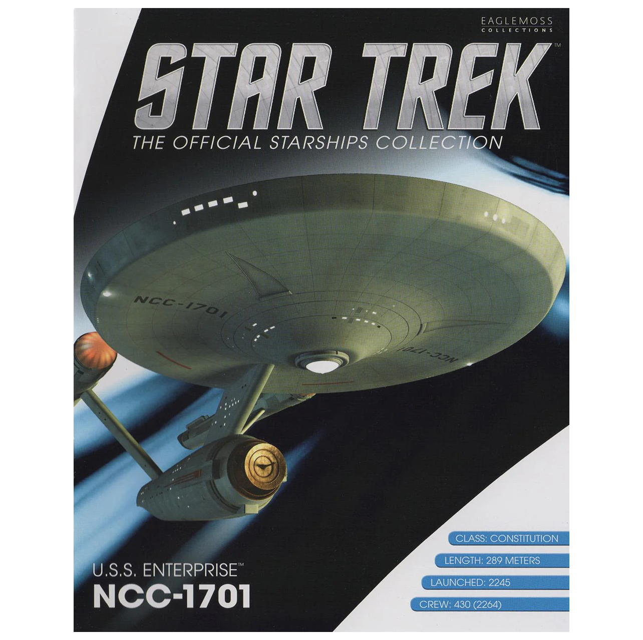 #50 U.S.S. Enterprise NCC-1701 (Constitution-class) TOS Die-cast Model Ship (Star Trek / Eaglemoss)