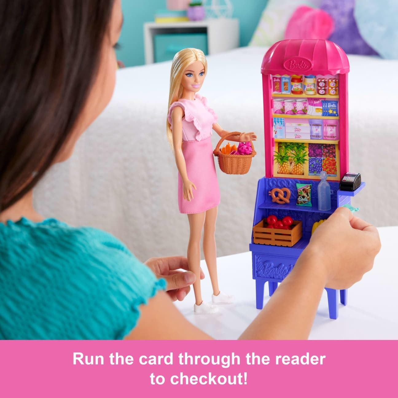 Barbie & Teresa Recipe for Friendship Playset JCT05 – Malibu at the Market Doll Set with 11 Accessories | Barbie Friends Series