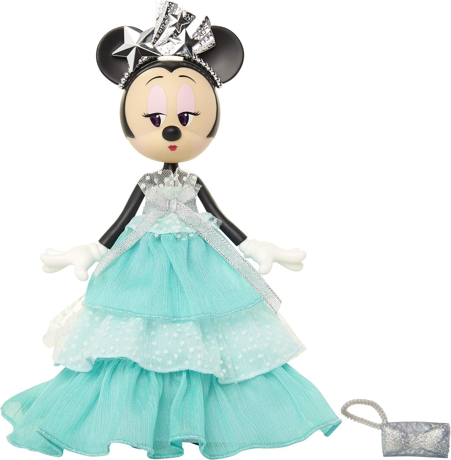 Disney Minnie Mouse Glamour Gala Poseable Doll Collector 10" Fashion Doll 20059