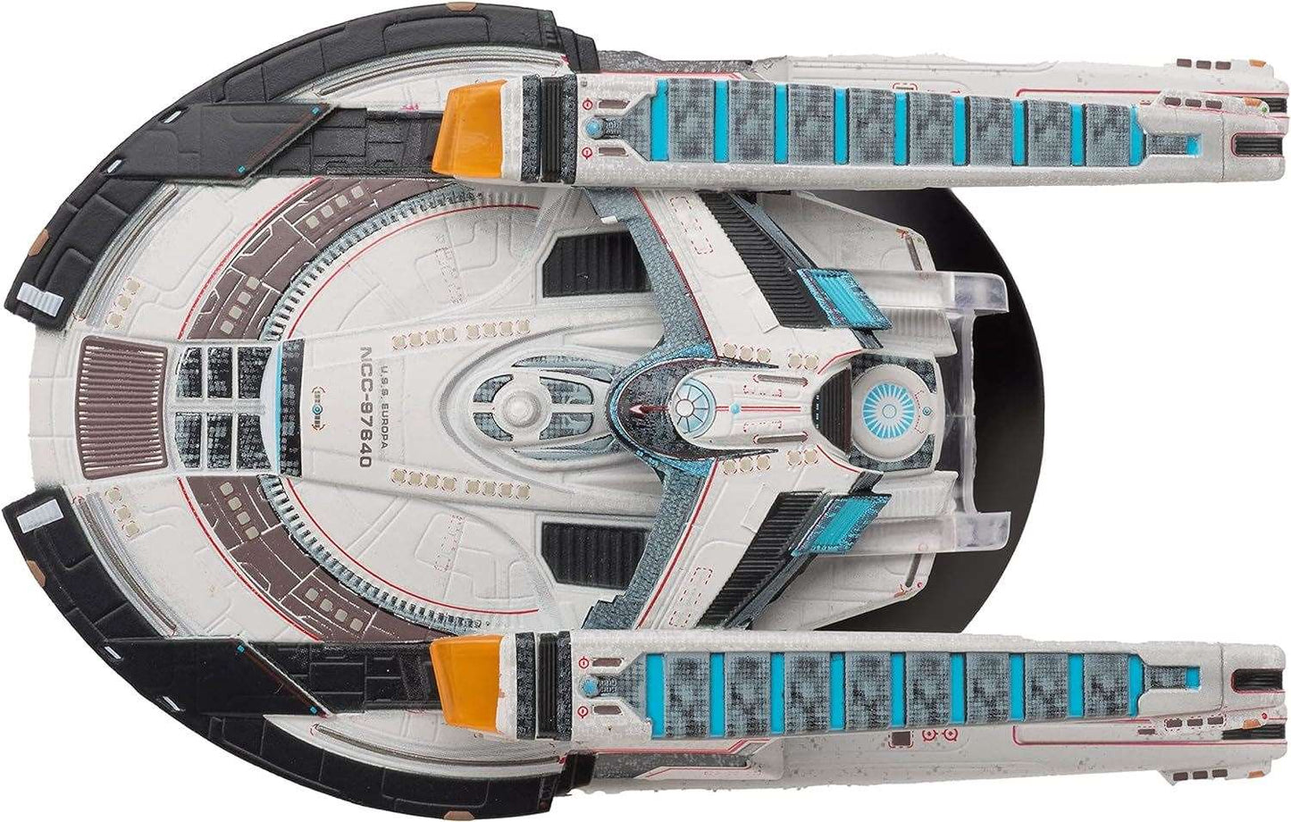 #09 U.S.S. Europa NCC-97640 Europa-Class Battle Cruiser Diecast Model Ship (Star Trek / Eaglemoss)