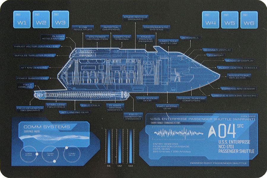 #16 U.S.S. Enterprise Takayama-Type Shuttle - "4 Warrant" Model Diecast Shuttlecraft Ship (Eaglemoss / Star Trek)