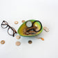 GIFT REPUBLIC Avocado Trinket Bowl Ceramic Green Novelty Gift Homewares