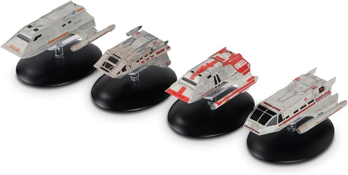 Shuttlecraft Set 4 Kelvin Timeline (Transport Shuttlecraft & Passenger Shuttle & Med Evac Shuttle & Warrant Shuttle) Model Diecast Ship (Eaglemoss / Star Trek)