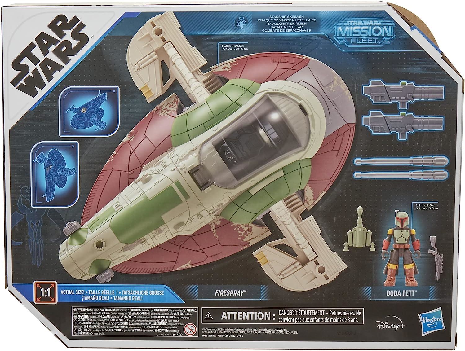 Star Wars Hasbro F3805 Mission Fleet Starship Skirmish Boba Fett and Starship