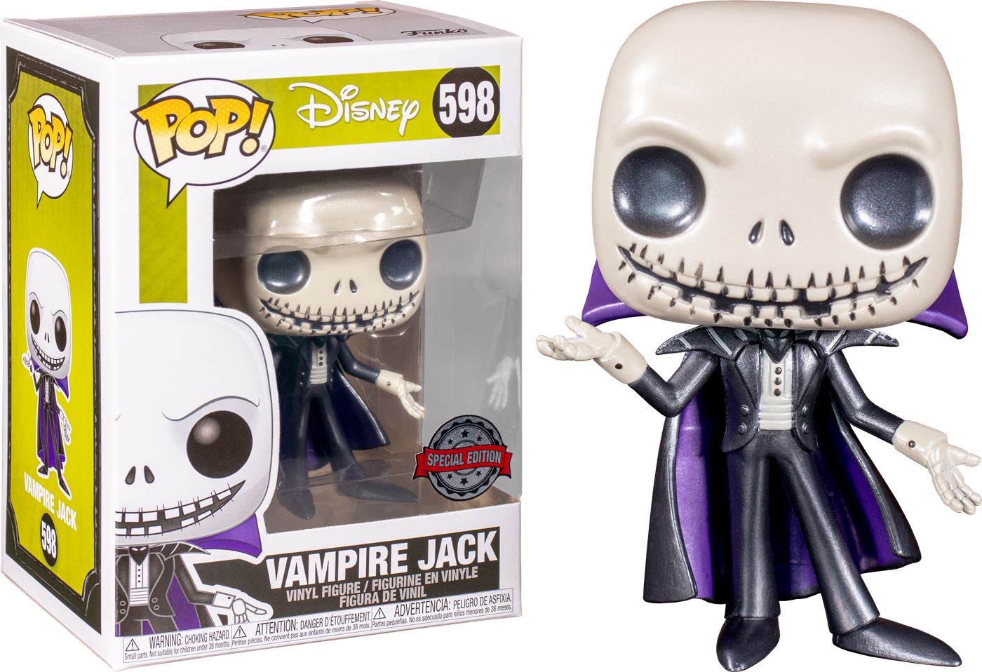 Funko VAMPIRE JACK #598 POP! Disney The Nightmare Before Christmas Vinyl Figure