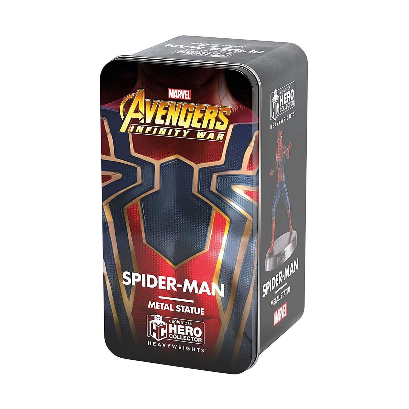 IRON SPIDER Spider-Man Metal Statue 1:18 Scale Figurine (Marvel Eaglemoss Heavyweights)