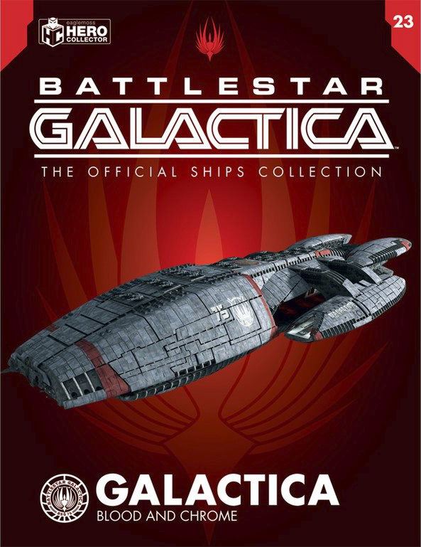 #23 Battlestar Galactica (Blood & Chrome) Model Diecast Ship (Eaglemoss / Battlestar Galactica)