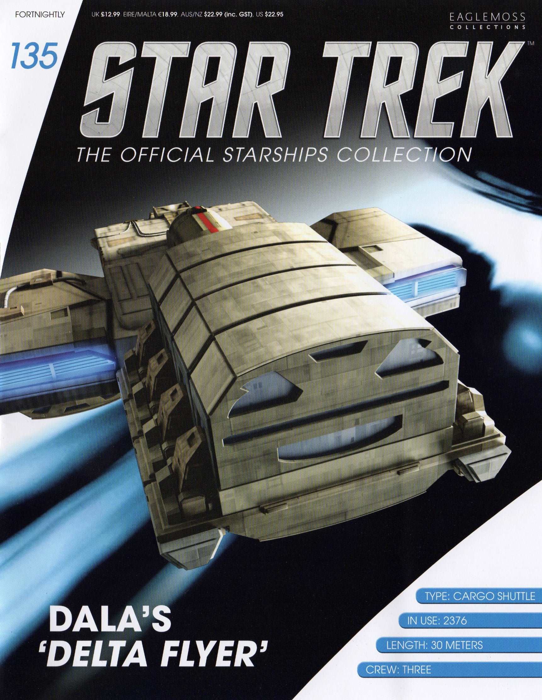 #135 Dala's 'Delta Flyer' Model Ship Eaglemoss Star Trek