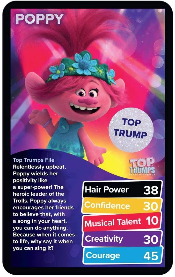 Trolls World Tour Top Trumps Game