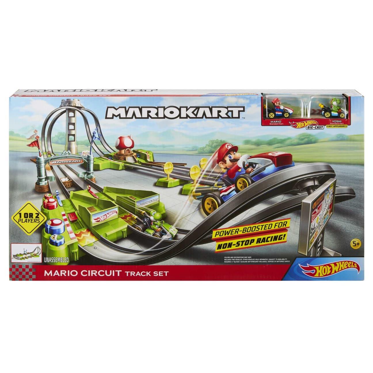 Hot Wheels MARIO KART Circuit Lite Track Set Die-Cast Vehicle Playset