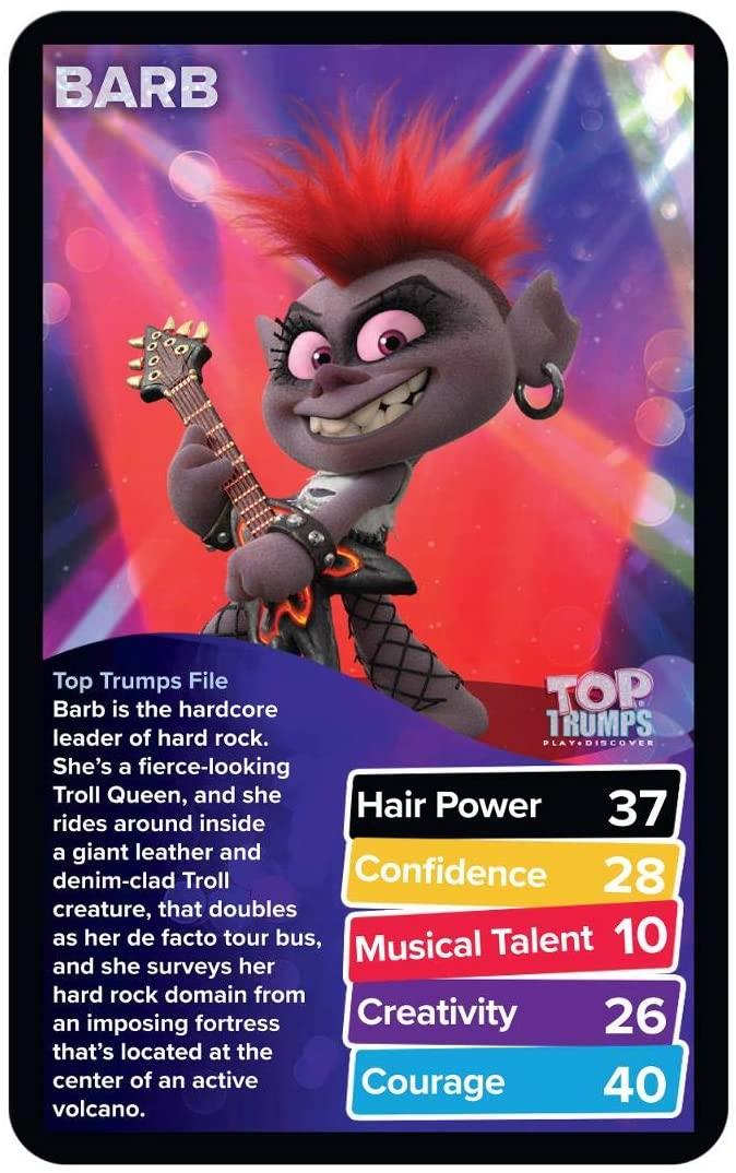 Trolls World Tour Top Trumps Game