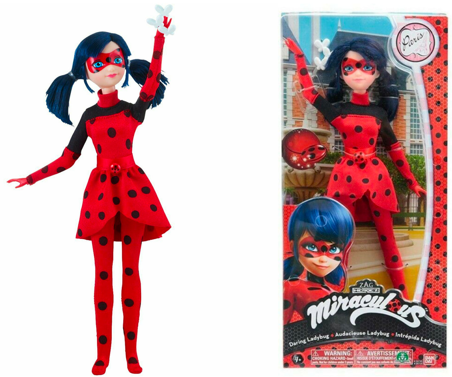 Miraculous DARING Ladybug Fashion Doll Action Figure Bandai 39754