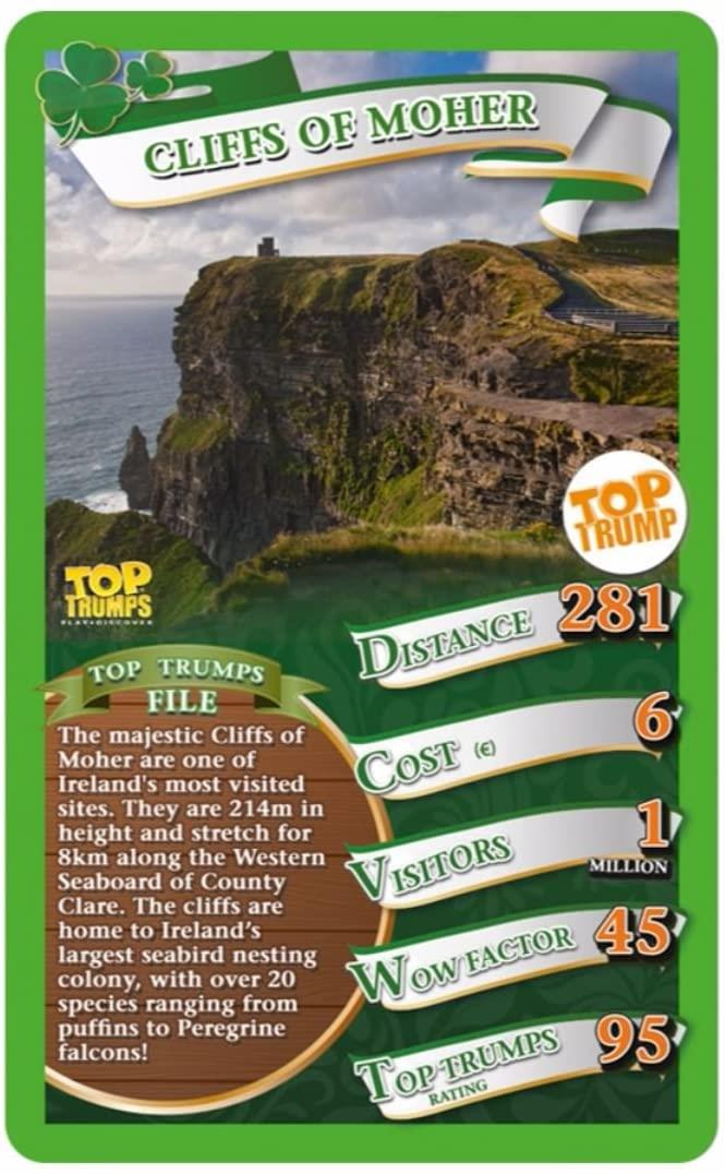 Ireland Top 30 Things To Do Top Trumps Card Game