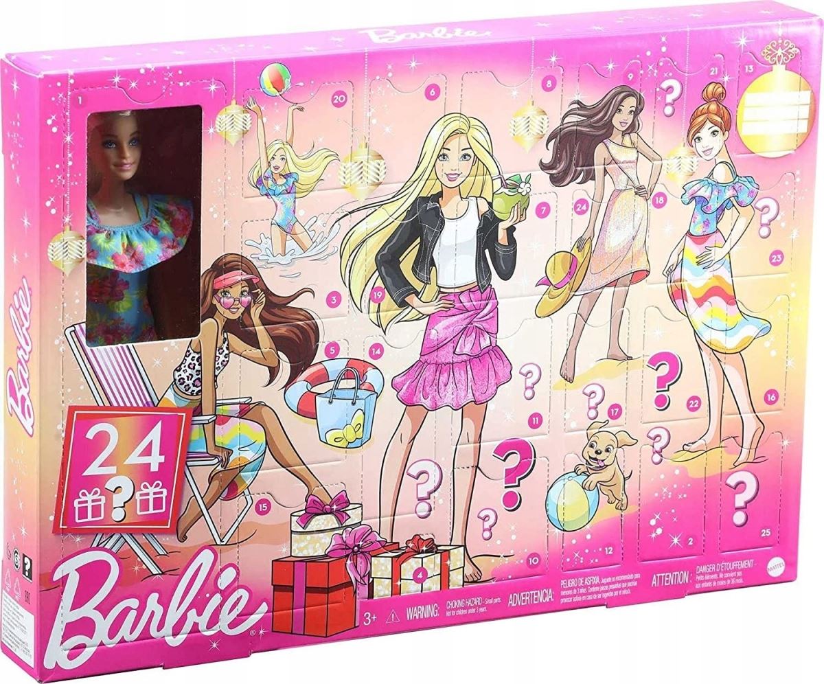 BARBIE Advent Calendar Doll (GXD64) Christmas Countdown Figure & Accessories