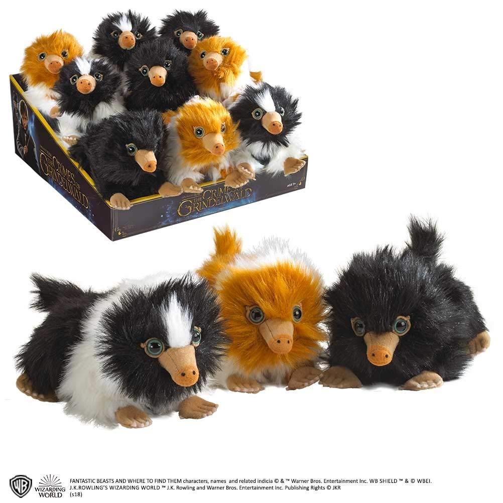 The Noble Collection Fantastic Beasts Baby BLACK & WHITE NIFFLER Plush Cuddly Toy ND4828