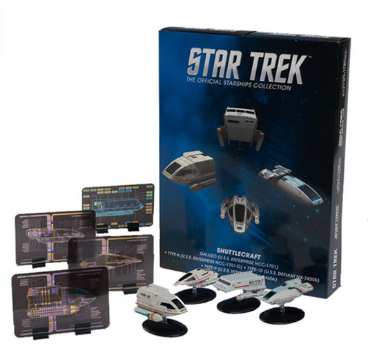 Shuttlecraft Set 1 (Galileo II & Goddard & Chaffee & Cochrane) Model Diecast Ship (Eaglemoss / Star Trek)