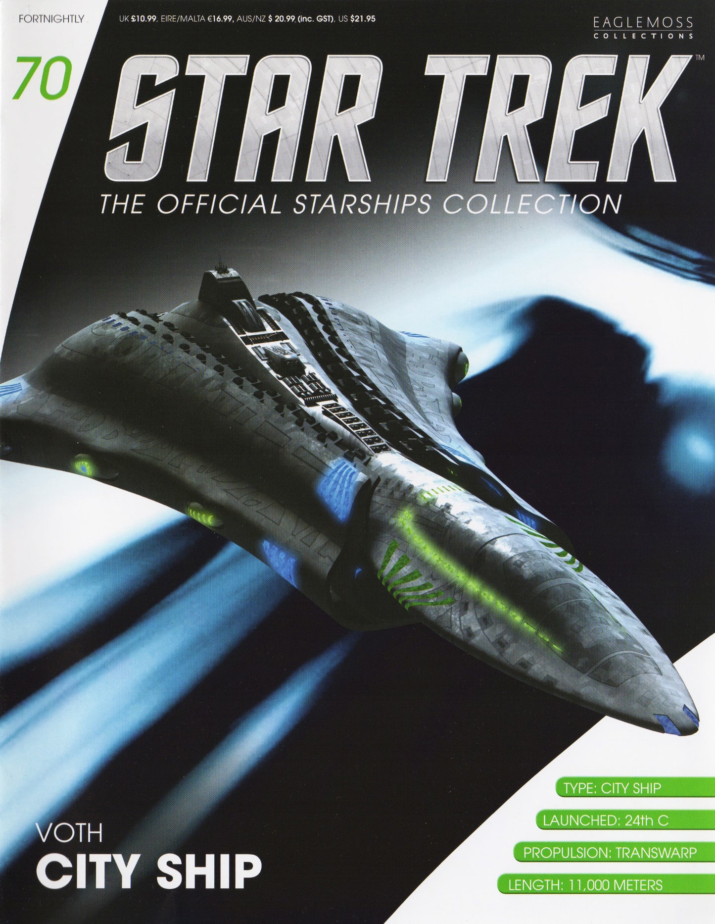 #70 Voth City Model Die Cast Ship Star Trek (Eaglemoss / Star Trek)