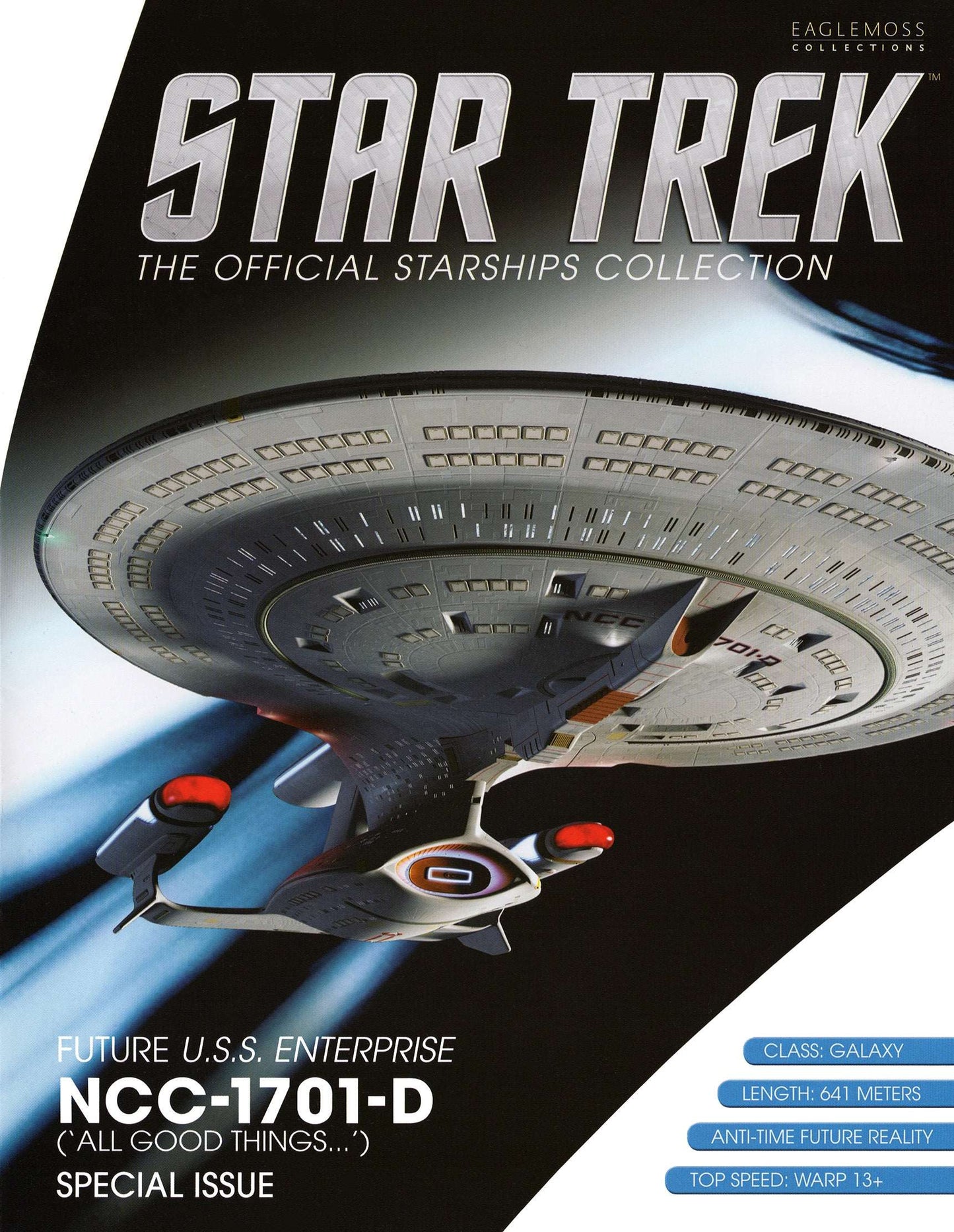 #20 Future U.S.S. Enterprise NCC-1701-D ('All Good Things…') XL EDITION Model Diecast Ship (Eaglemoss / Star Trek)